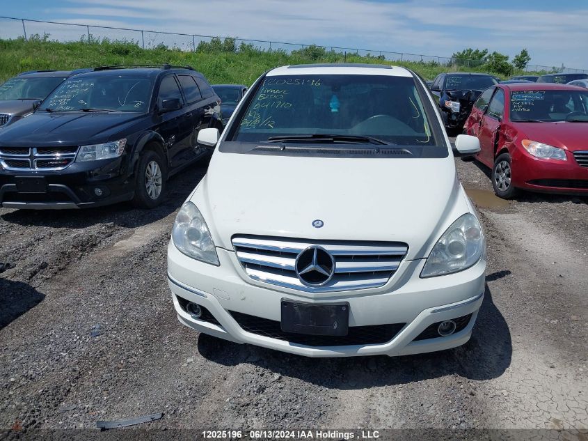 2011 Mercedes-Benz B-Class VIN: WDDFH3DB8BJ641710 Lot: 12025196