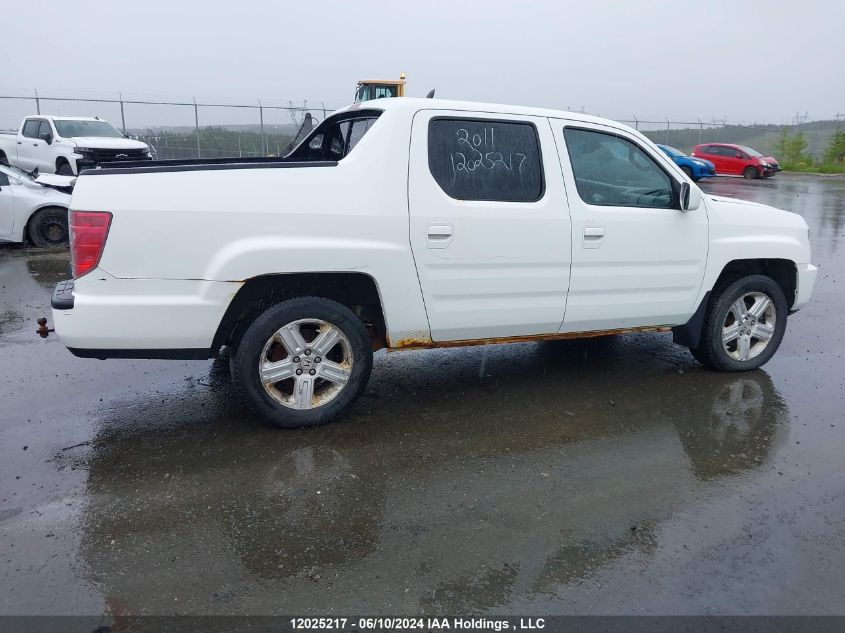 2011 Honda Ridgeline VIN: 5FPYK1F53BB501370 Lot: 12025217