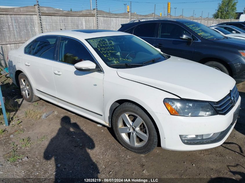 2012 Volkswagen Passat VIN: 1VWCN7A32CC100214 Lot: 12025219