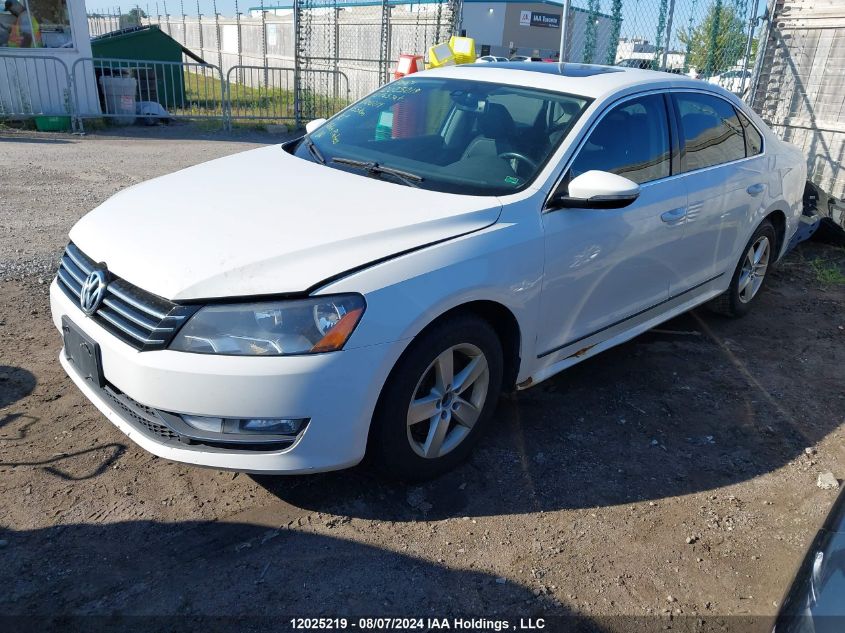 2012 Volkswagen Passat VIN: 1VWCN7A32CC100214 Lot: 12025219