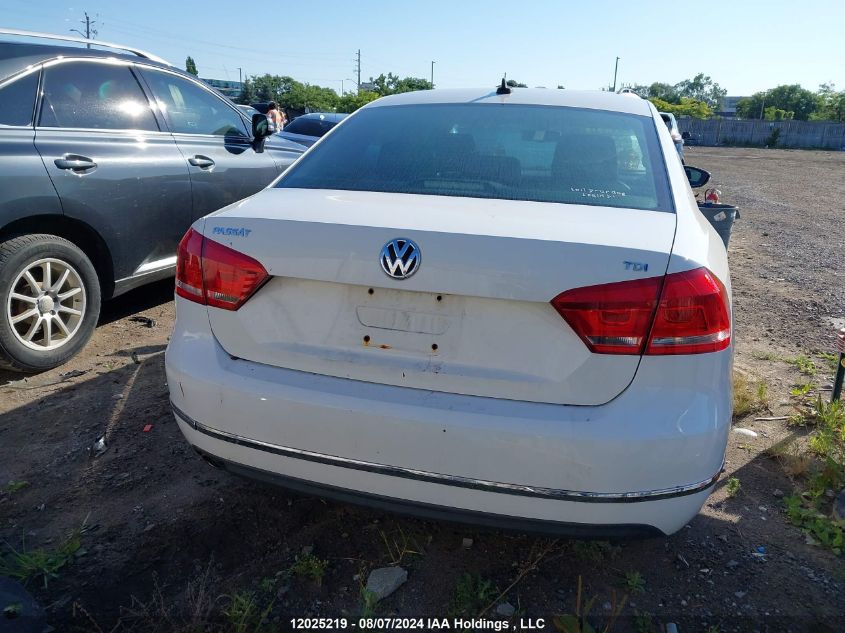 2012 Volkswagen Passat VIN: 1VWCN7A32CC100214 Lot: 12025219