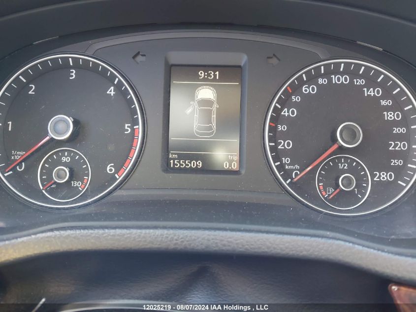 2012 Volkswagen Passat VIN: 1VWCN7A32CC100214 Lot: 12025219