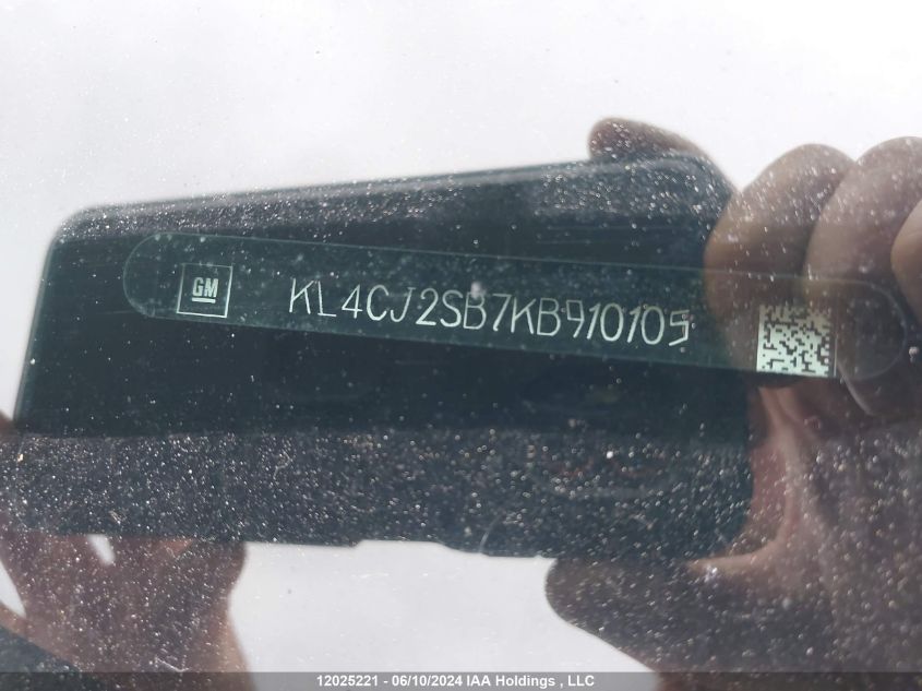 2019 Buick Encore VIN: KL4CJ2SB7KB910105 Lot: 12025221