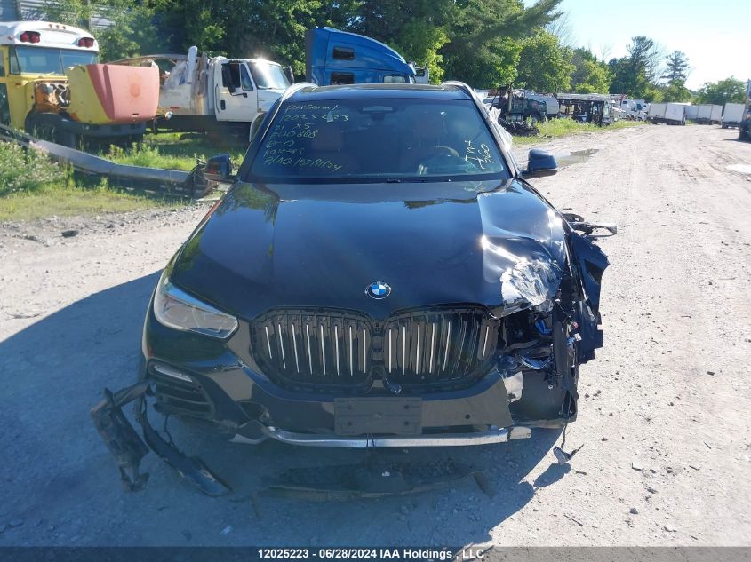 2021 BMW X5 xDrive40I VIN: 5UXCR6C00M9E40868 Lot: 12025223