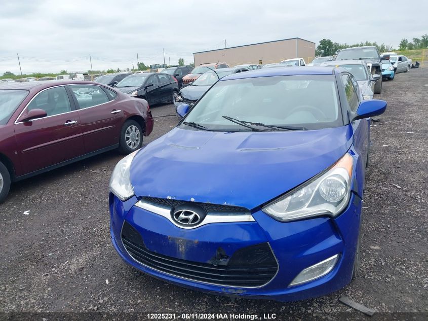 2012 Hyundai Veloster VIN: KMHTC6AD1CU061651 Lot: 12025231