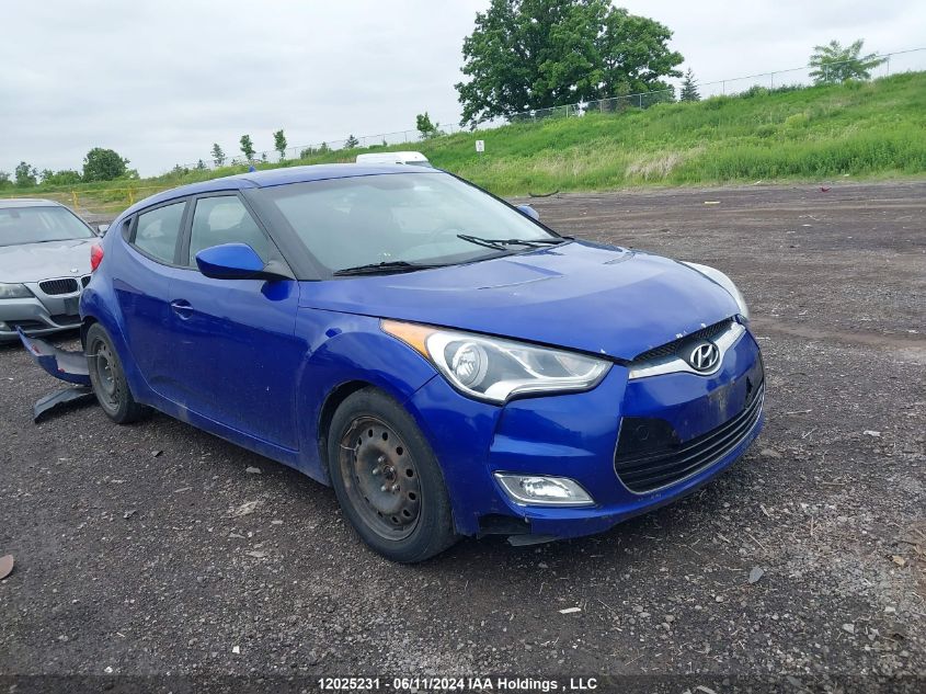 2012 Hyundai Veloster VIN: KMHTC6AD1CU061651 Lot: 12025231