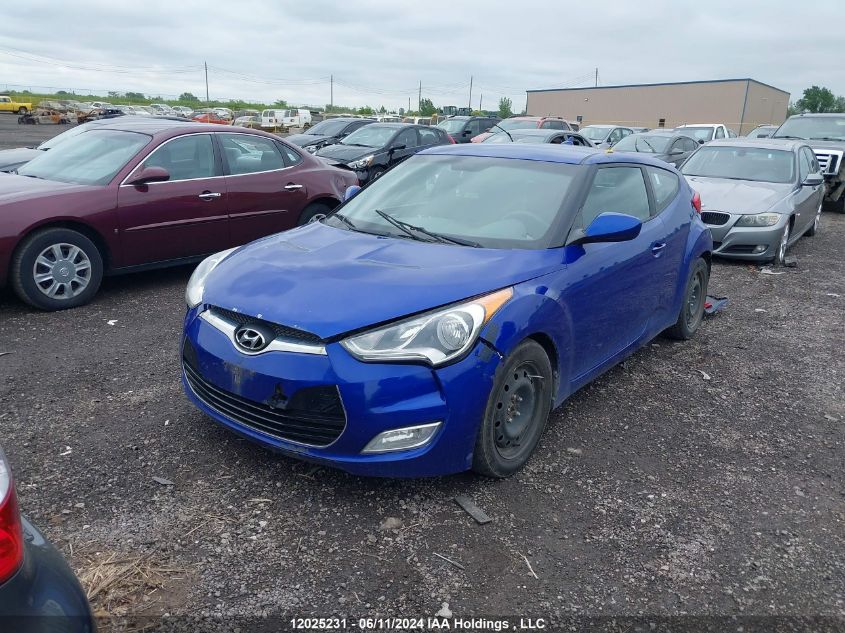 2012 Hyundai Veloster VIN: KMHTC6AD1CU061651 Lot: 12025231