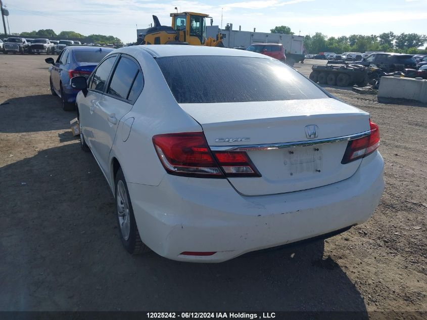 2013 Honda Civic Sdn VIN: 2HGFB2F43DH110151 Lot: 12025242