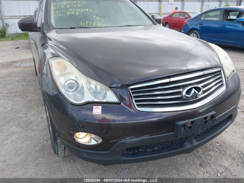 2010 Infiniti Ex35 Journey VIN: JN1AJ0HR2AM758049 Lot: 12025250