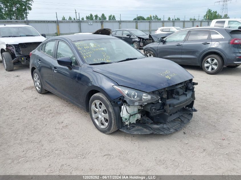 2016 Mazda Mazda3 VIN: 3MZBM1U75GM312300 Lot: 12025252