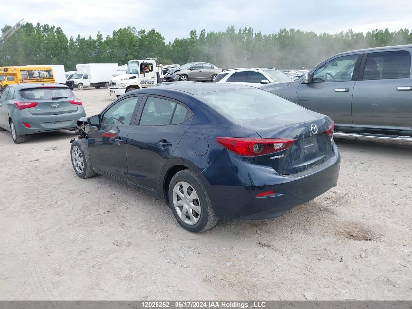 2016 Mazda Mazda3 VIN: 3MZBM1U75GM312300 Lot: 12025252