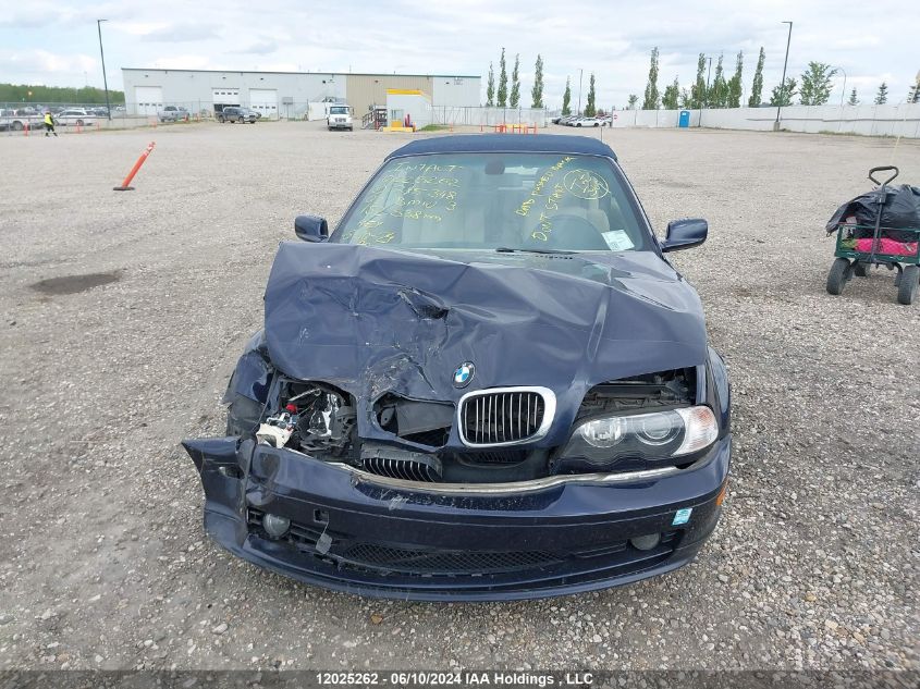 2002 BMW 3 Series VIN: WBABS33432PG85348 Lot: 12025262