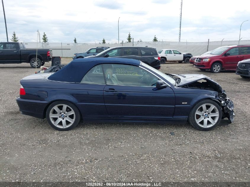 2002 BMW 3 Series VIN: WBABS33432PG85348 Lot: 12025262