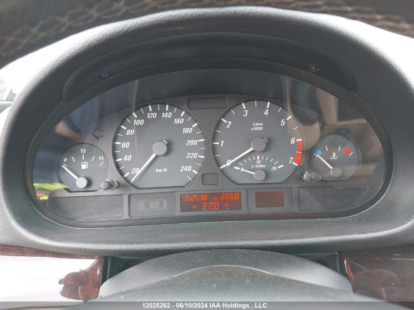 2002 BMW 3 Series VIN: WBABS33432PG85348 Lot: 12025262