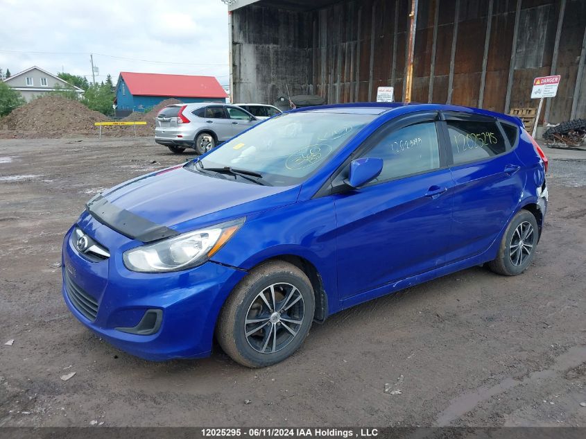 2013 Hyundai Accent VIN: KMHCT5AE4DU095037 Lot: 12025295