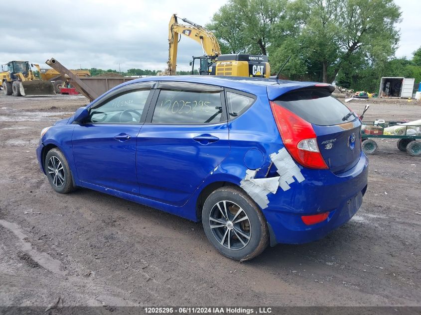 2013 Hyundai Accent VIN: KMHCT5AE4DU095037 Lot: 12025295