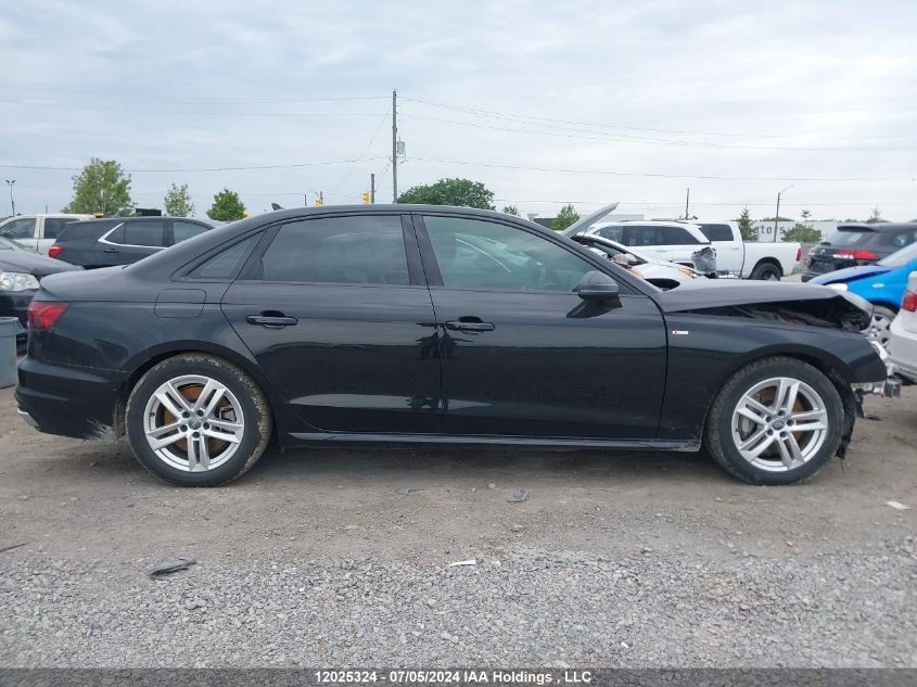 2020 Audi A4 Premium Plus VIN: WAUENAF44LN007285 Lot: 12025324