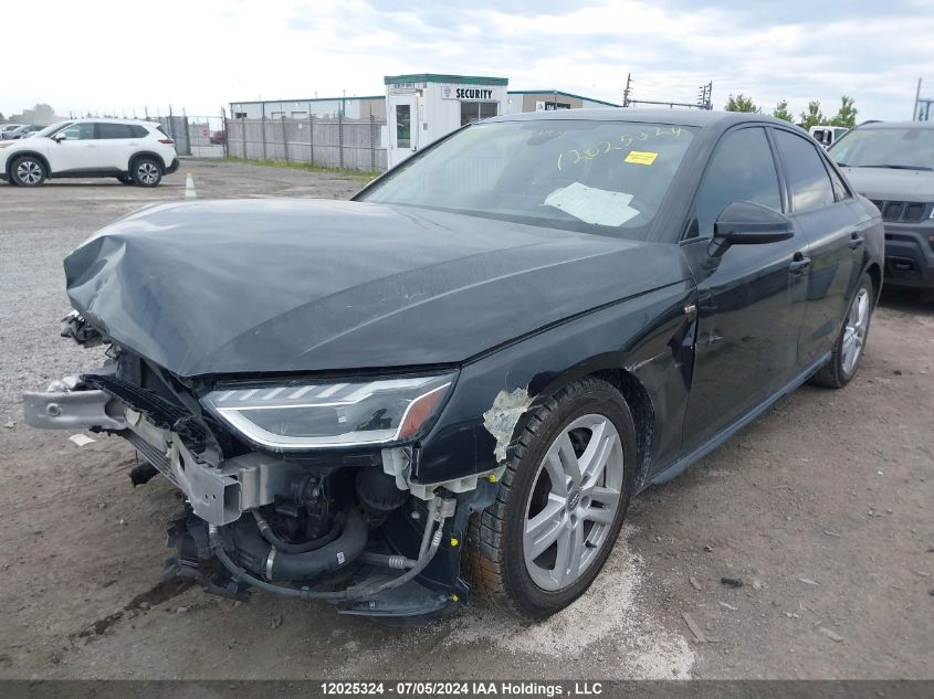 2020 Audi A4 Premium Plus VIN: WAUENAF44LN007285 Lot: 12025324