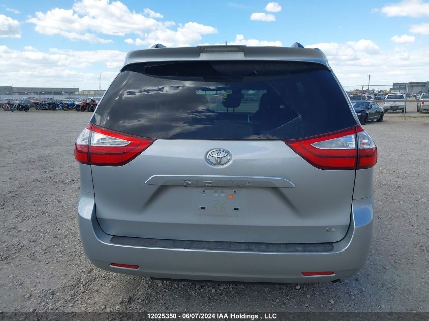 2019 Toyota Sienna Le 8-Passenger VIN: 5TDKZ3DC1KS014171 Lot: 12025350