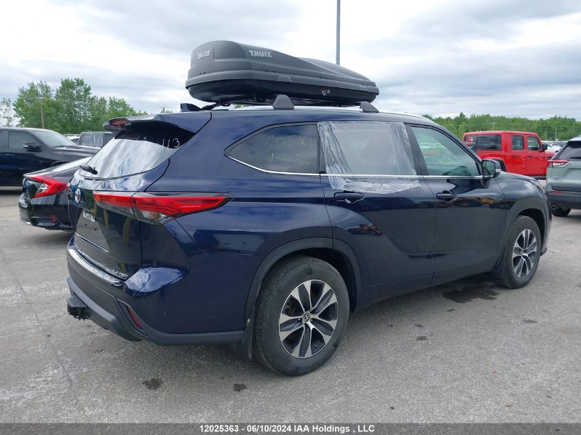 2021 Toyota Highlander Xle VIN: 5TDGZRBH7MS141906 Lot: 12025363