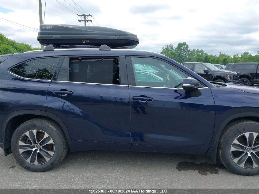 2021 Toyota Highlander Xle VIN: 5TDGZRBH7MS141906 Lot: 12025363