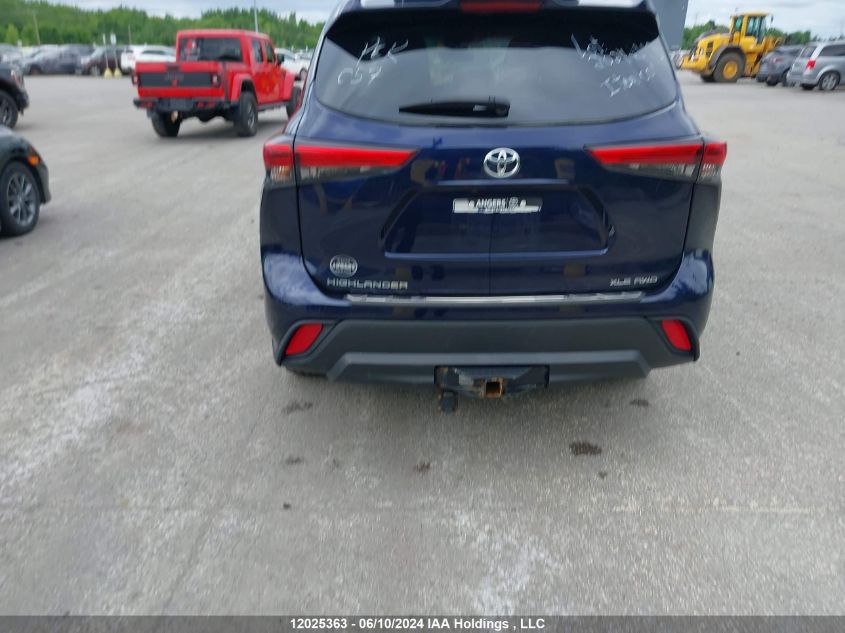 2021 Toyota Highlander Xle VIN: 5TDGZRBH7MS141906 Lot: 12025363