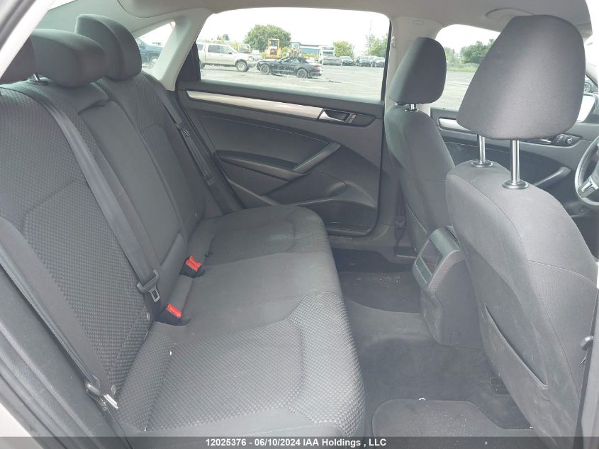 2013 Volkswagen Passat VIN: 1VWAH7A31DC125220 Lot: 12025376