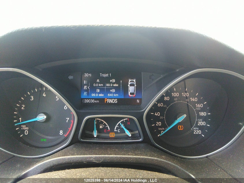 2016 Ford Focus Titanium VIN: 1FADP3N29GL388790 Lot: 12025398