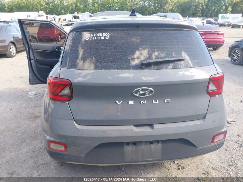 2022 Hyundai Venue Trend VIN: KMHRC8A31NU155948 Lot: 12025417