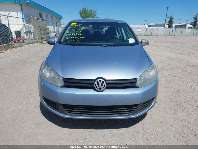2012 Volkswagen Golf VIN: WVWCA7AJ3CW007603 Lot: 12025420