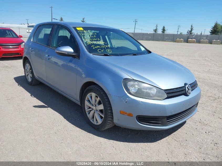 2012 Volkswagen Golf VIN: WVWCA7AJ3CW007603 Lot: 12025420