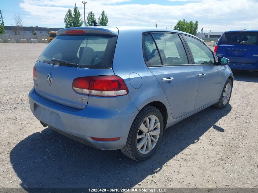 2012 Volkswagen Golf VIN: WVWCA7AJ3CW007603 Lot: 12025420