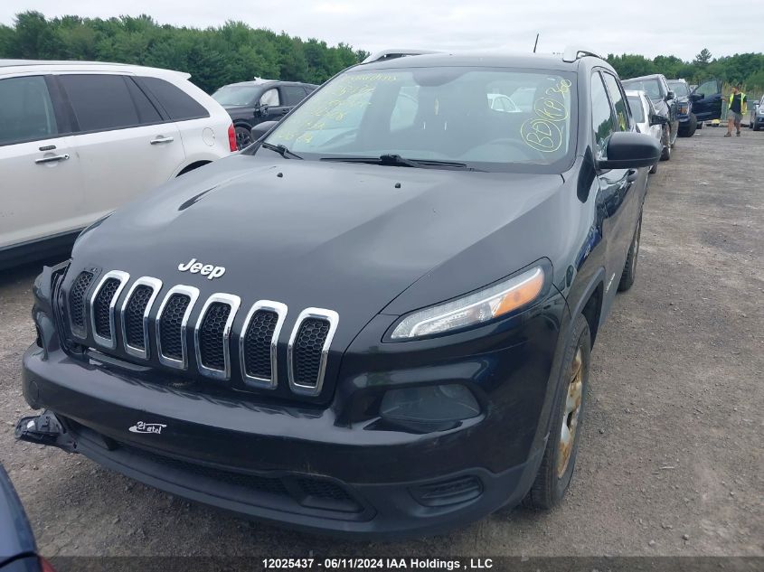 2014 Jeep Cherokee Sport VIN: 1C4PJMAB0EW202828 Lot: 12025437