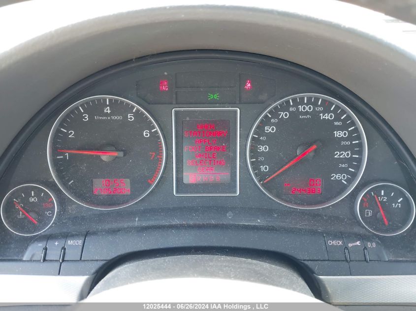 2005 Audi A4 VIN: WAULC68E75A096022 Lot: 12025444