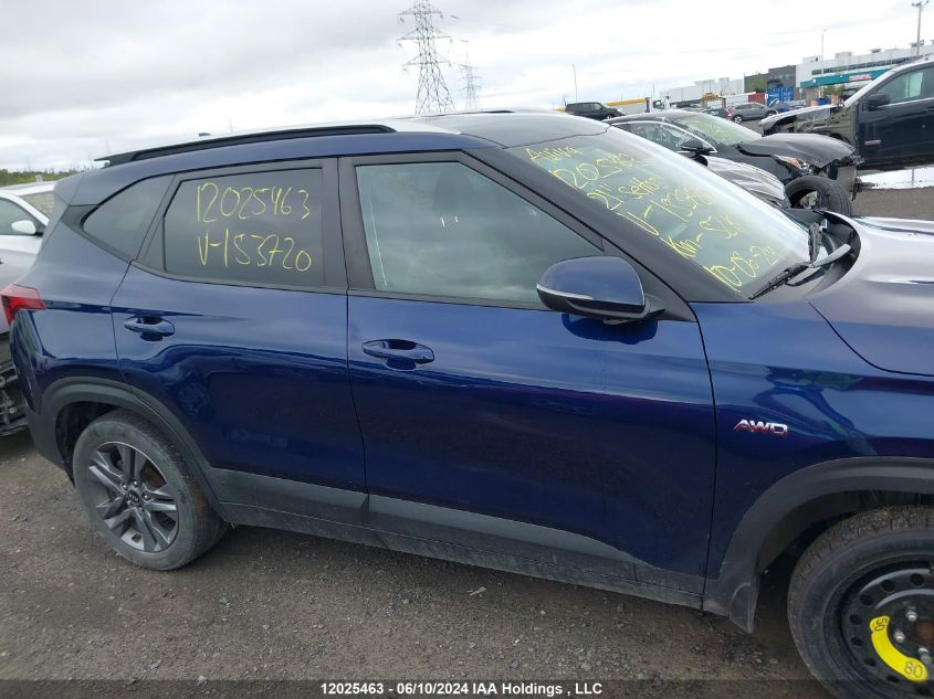 2021 Kia Seltos VIN: KNDEPCAA8M7153720 Lot: 12025463