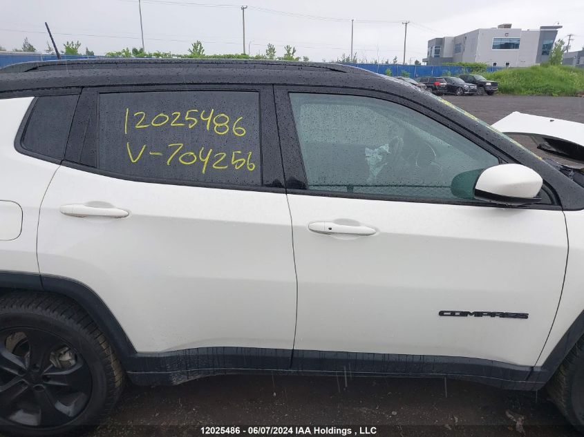 2019 Jeep Compass North VIN: 3C4NJDBB5KT704256 Lot: 12025486