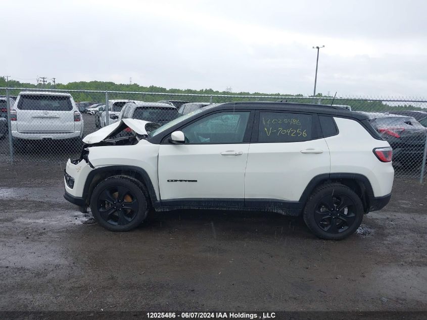 2019 Jeep Compass North VIN: 3C4NJDBB5KT704256 Lot: 12025486