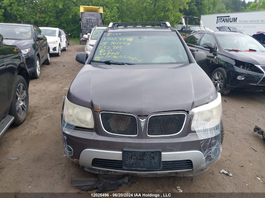 2008 Pontiac Torrent VIN: 2CKDL43F086032362 Lot: 12025496