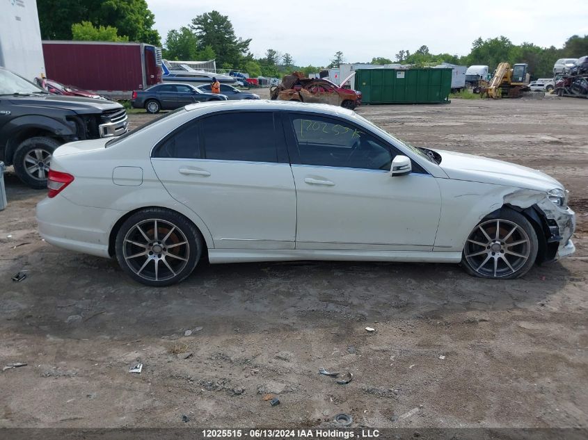 2011 Mercedes-Benz C-Class VIN: WDDGF8FB4BA516398 Lot: 12025515