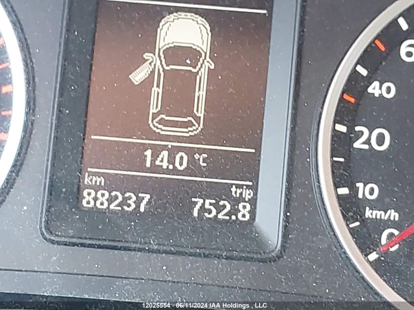 2014 Volkswagen Tiguan VIN: WVGJV3AX7EW539170 Lot: 12025554