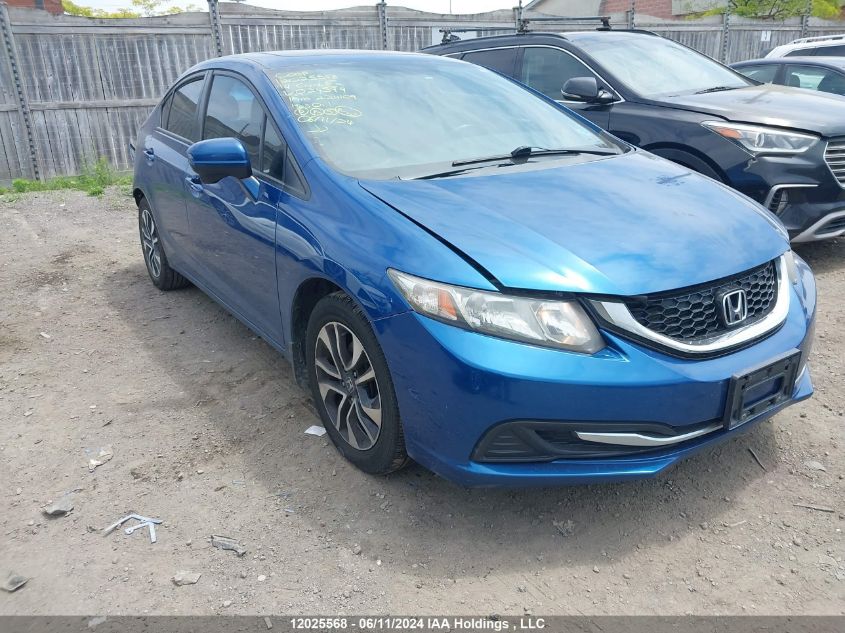 2014 Honda Civic Ex 4Dr VIN: 2HGFB2F58EH024599 Lot: 12025568