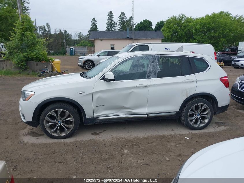 2017 BMW X3 VIN: 5UXWX9C35H0T24104 Lot: 12025572