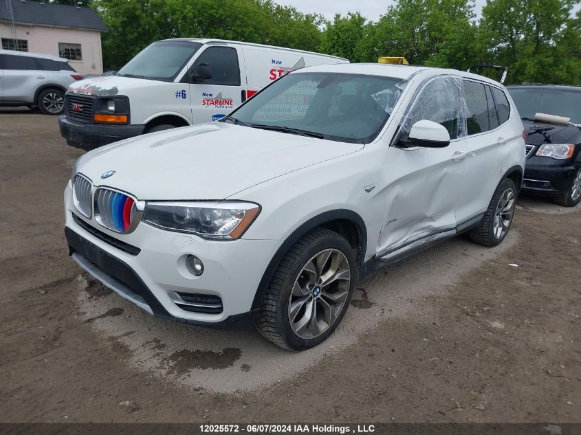 2017 BMW X3 VIN: 5UXWX9C35H0T24104 Lot: 12025572