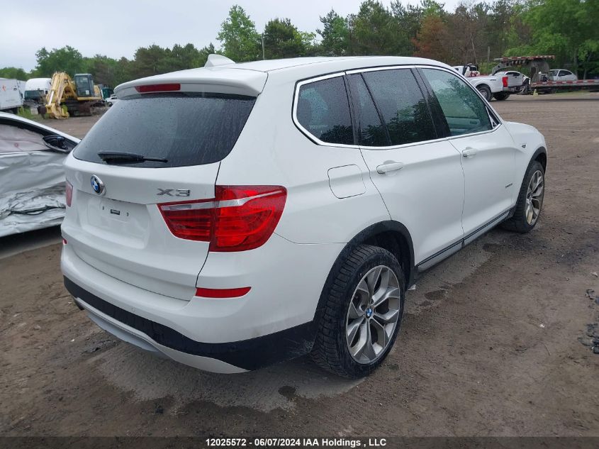 2017 BMW X3 VIN: 5UXWX9C35H0T24104 Lot: 12025572