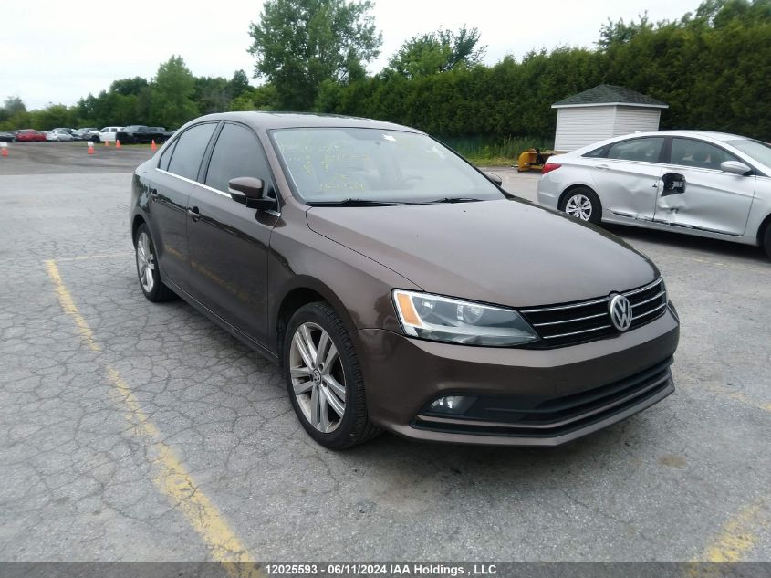 2015 Volkswagen Jetta Sel VIN: 3VWL07AJ2FM304558 Lot: 12025593