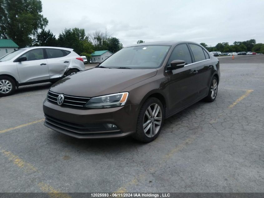 2015 Volkswagen Jetta Sel VIN: 3VWL07AJ2FM304558 Lot: 12025593