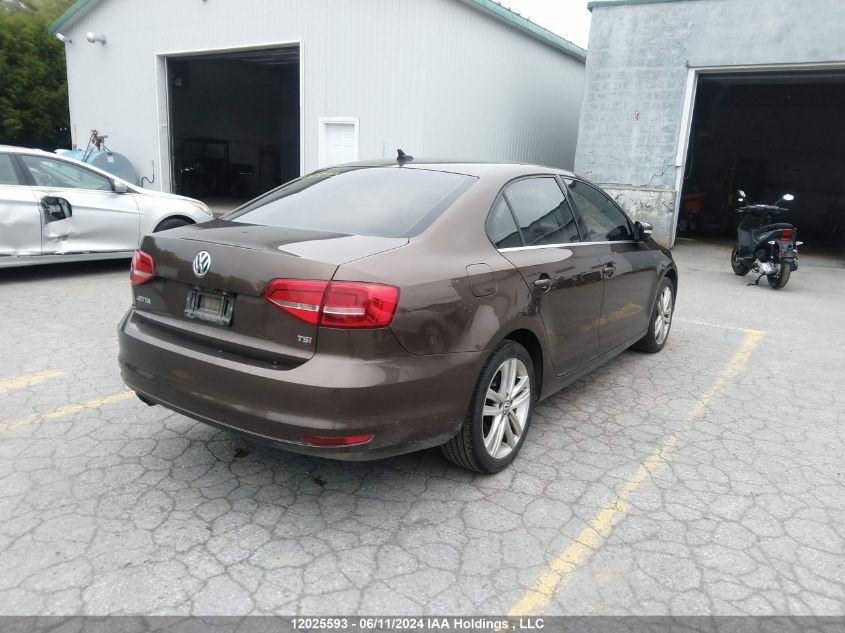 2015 Volkswagen Jetta Sel VIN: 3VWL07AJ2FM304558 Lot: 12025593