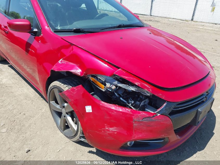 2015 Dodge Dart Gt VIN: 1C3CDFEB2FD286969 Lot: 12025636