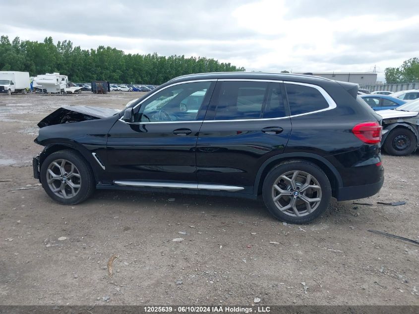 2021 BMW X3 VIN: 5UXTY5C08M9E90642 Lot: 12025639