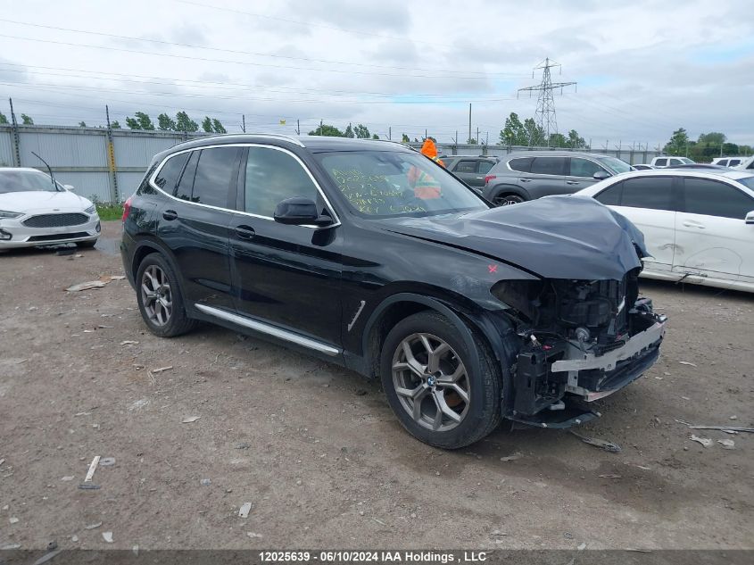 2021 BMW X3 VIN: 5UXTY5C08M9E90642 Lot: 12025639